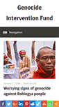 Mobile Screenshot of genocideinterventionfund.org
