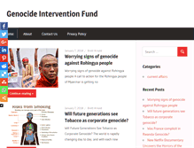 Tablet Screenshot of genocideinterventionfund.org
